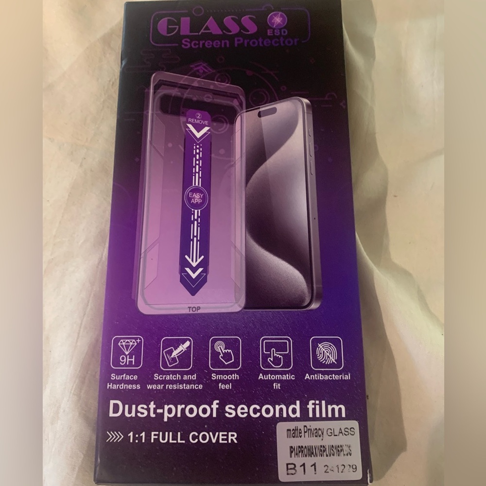 Glass screen protectors